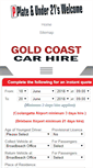 Mobile Screenshot of goldcoastcarhire.com